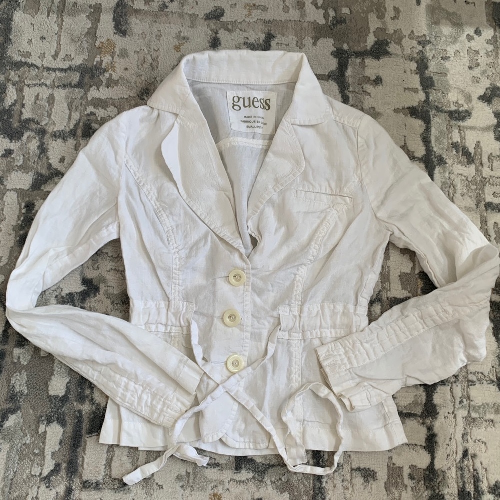 Linen shirt jacket